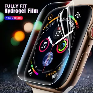 2Pcs Soft Hydrogel Full Screen Protector Film For Apple Watch 38mm 42mm 40mm 44mm Tempered Film For iwatch 4/3/2/1 Not Glass